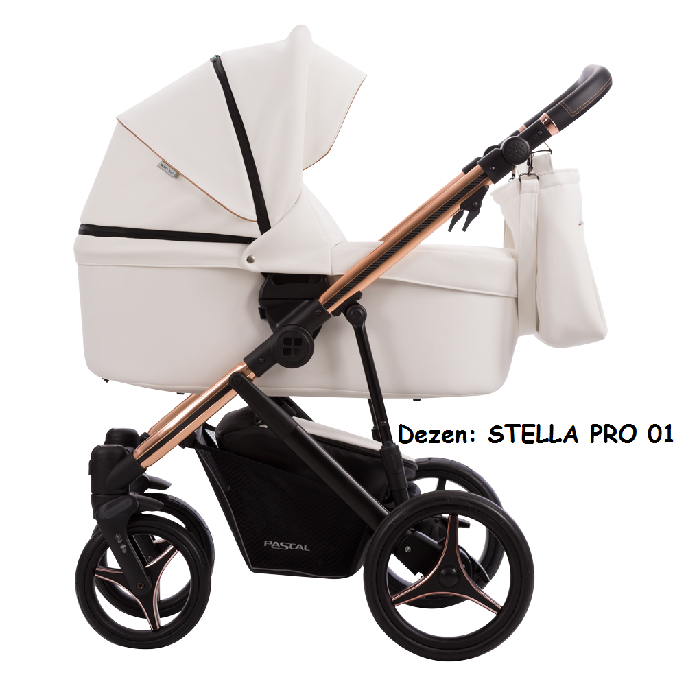 Kolica za bebe Bebetto Pascal 2/3 u 1 STELLA PRO 01 (eko koža)