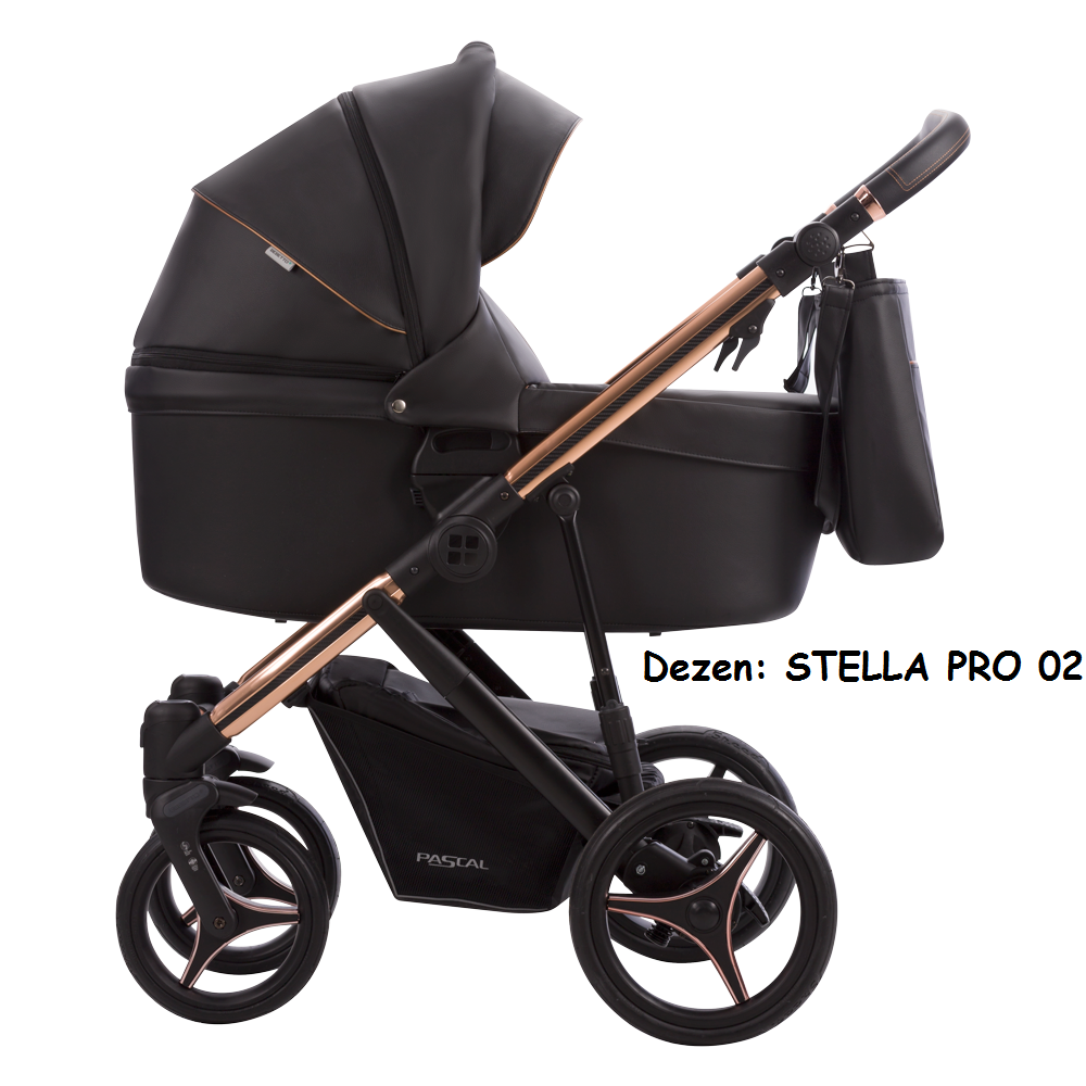 Kolica za bebe Bebetto Pascal 2/3 u 1 STELLA PRO 02 (eko koža)
