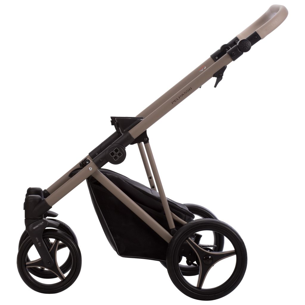 Kolica za bebe Bebetto Pelpasso, set 2/3u1, platno/eko koža