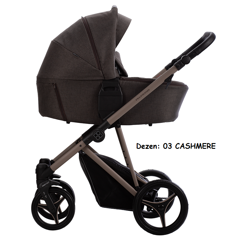 Kolica za bebe Bebetto Pelpasso, set 2/3u1, 03 CASHMERE (platno)
