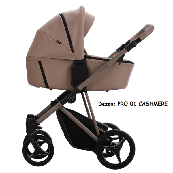 Kolica za bebe Bebetto Pelpasso, set 2/3u1, PRO 01 CASHMERE (eko koža)