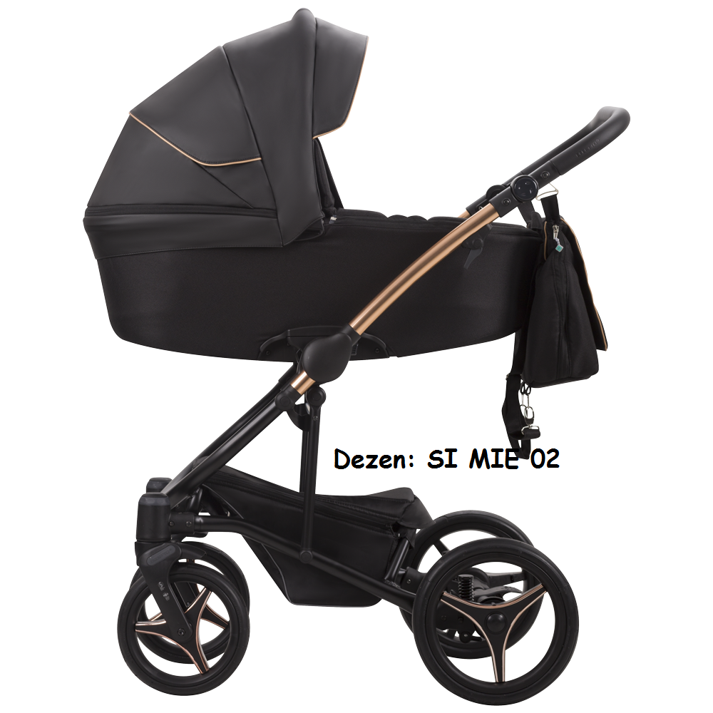 Kolica za bebe Bebetto Torino Premium Class 2/3 u 1 Si mie 02 (eko koža/platno)