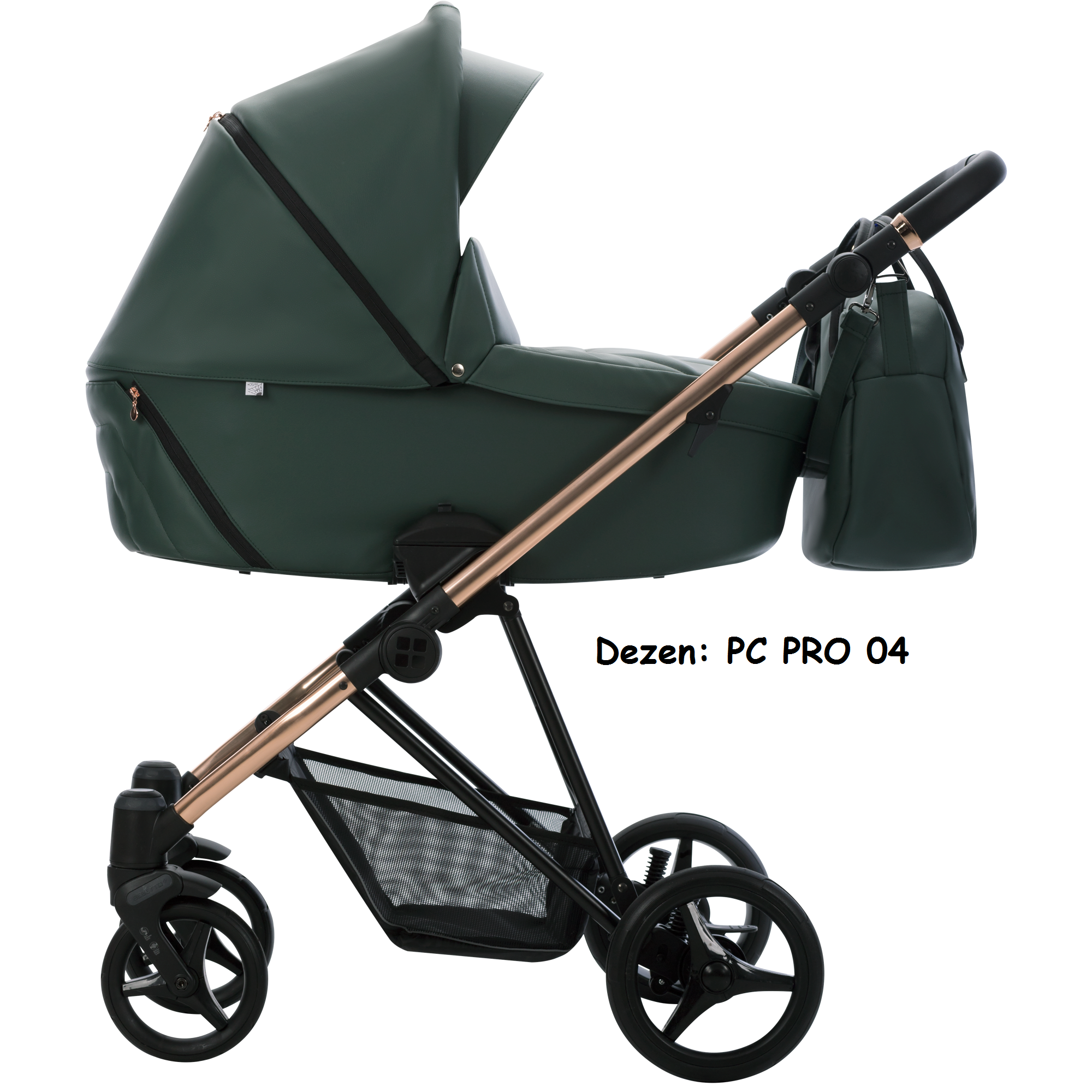 Kolica za bebe Bebetto Yoddi Premium Class, set 2/3u1, PRO 04 (eko koža)