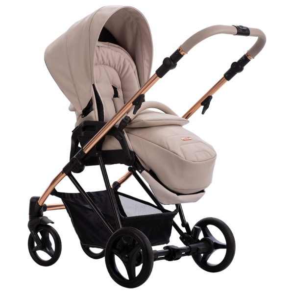 Kolica za bebe Bebetto Yoddi, set 2/3 u 1, platno/eko koža/premium class
