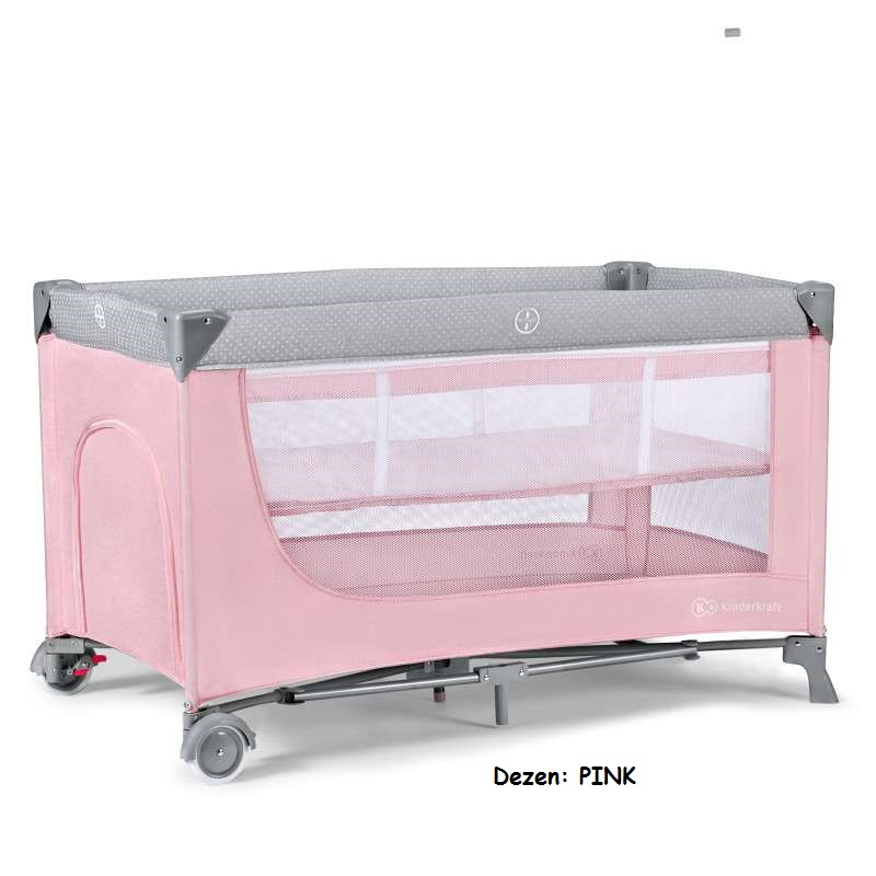 Prenosivi krevetac za bebe Kinderkraft LEODY 2u1 PINK