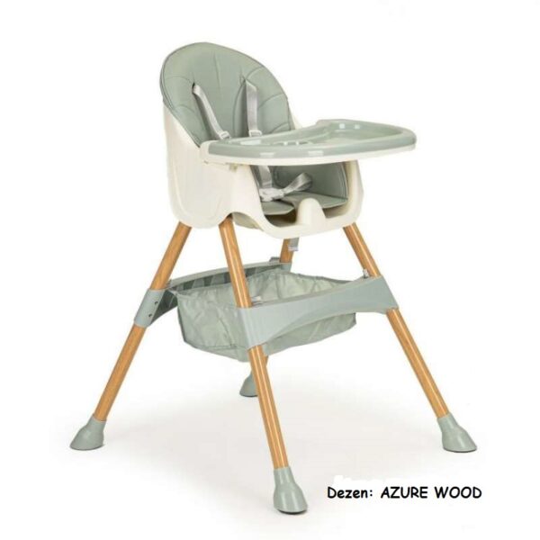 Hranilica za bebe Eco Toys TEO 2u1 AZURE WOOD