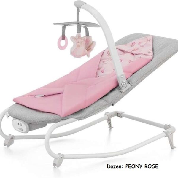 Njihalica za bebe Kinderkraft FELIO 2 PEONY ROSE