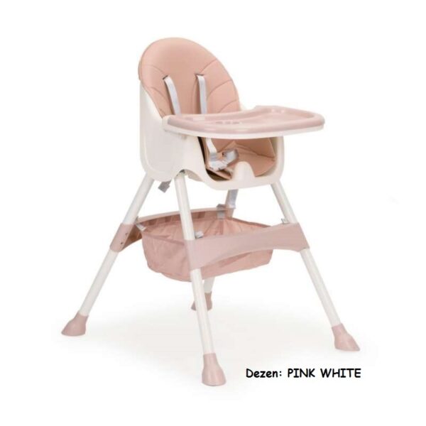 Hranilica za bebe Eco Toys TEO 2u1 PINK WHITE