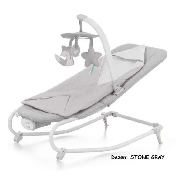 Njihalica za bebe Kinderkraft FELIO 2 STONE GRAY