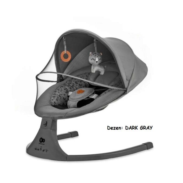 Ljuljaška za bebe Kinderkraft LUMI 2 DARK GRAY