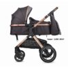 Kolica za bebe Coccolle MELORA set 3u1 DARK GRAY