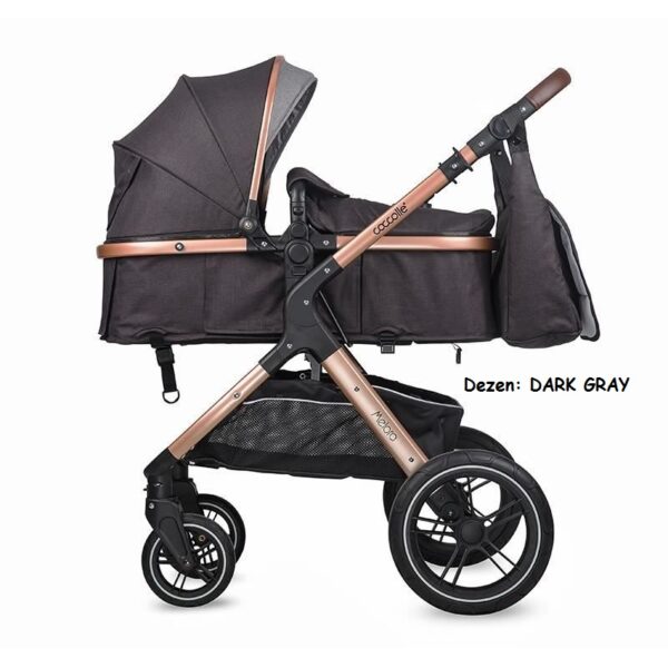 Kolica za bebe Coccolle MELORA set 3u1 DARK GRAY
