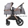 Kolica za bebe Coccolle MELORA set 3u1 LIGHT GRAY