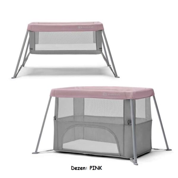 Prenosivi krevetac za bebe Kinderkraft MOVI 2u1 PINK