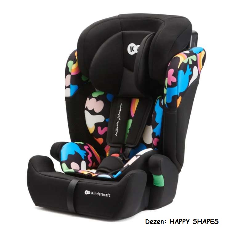 Auto sedište Kinderkraft COMFORT UP 2u1 HAPPY SHAPES