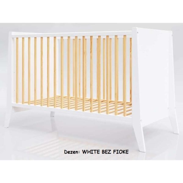 Krevetac za bebe Lettino COSMO 2u1 WHITE BEZ FIOKE