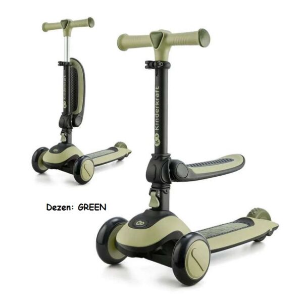 Trotinet za decu Kinderkraft HALLEY 2u1 GREEN
