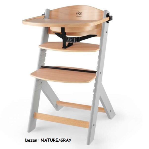 Hranilica za bebe Kinderkraft ENOCK 2u1 NATURE/GRAY