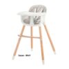 Hranilica za bebe Kinderkraft SIENNA 2u1 GRAY