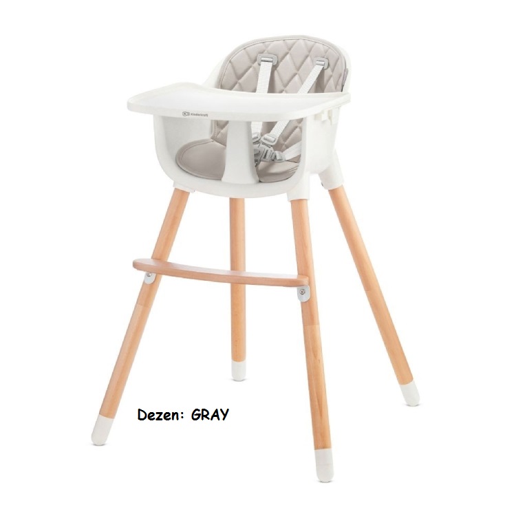 Hranilica za bebe Kinderkraft SIENNA 2u1 GRAY