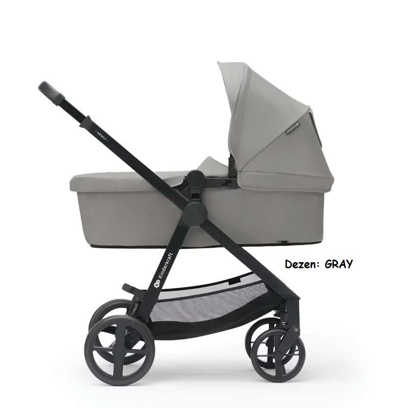 Kolica za bebe Kinderkraft NEWLY set 3u1 GRAY