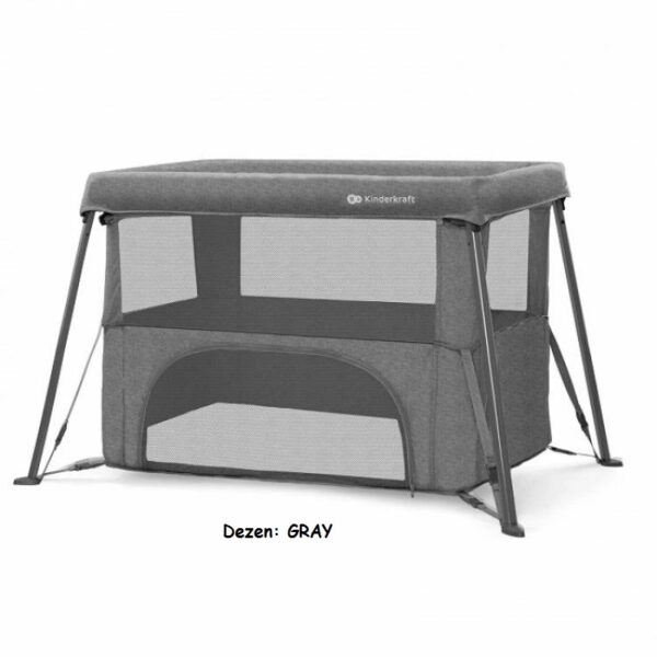 Prenosivi krevetac za bebe Kinderkraft CAMI 2u1 GRAY