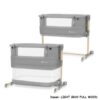 Kolevka za bebe Kinderkraft NESTE GROW 2u1 LIGHT GRAY FULL WOOD