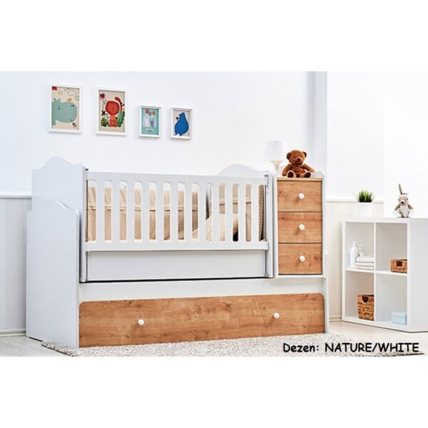 Krevetac za bebe Belis NOVA 6u1 NATUR/WHITE