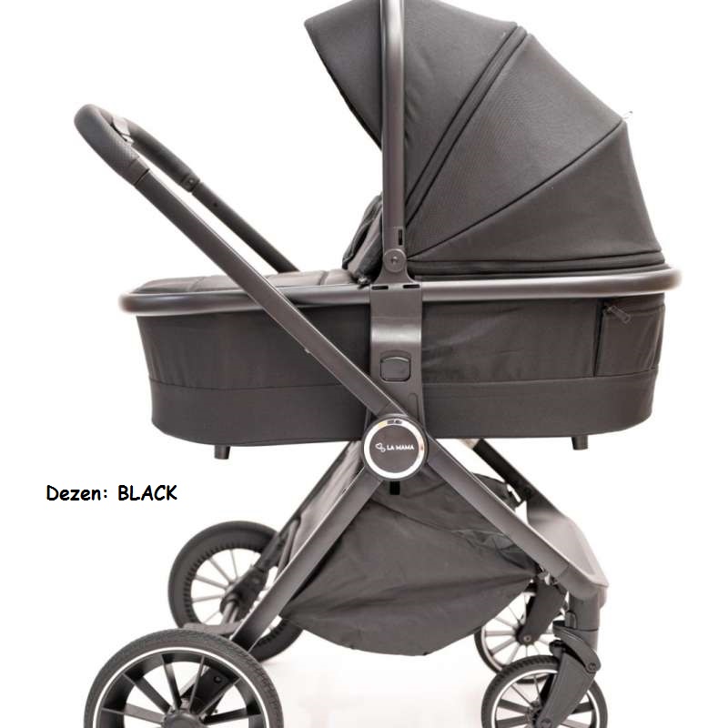 Kolica za bebe La Mama ALVI, set 3u1 BLACK