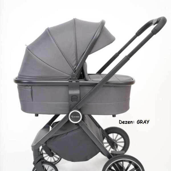 Kolica za bebe La Mama ALVI, set 3u1 GRAY