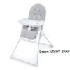 Hranilica za bebe Kinderkraft BINCI LIGHT GRAY