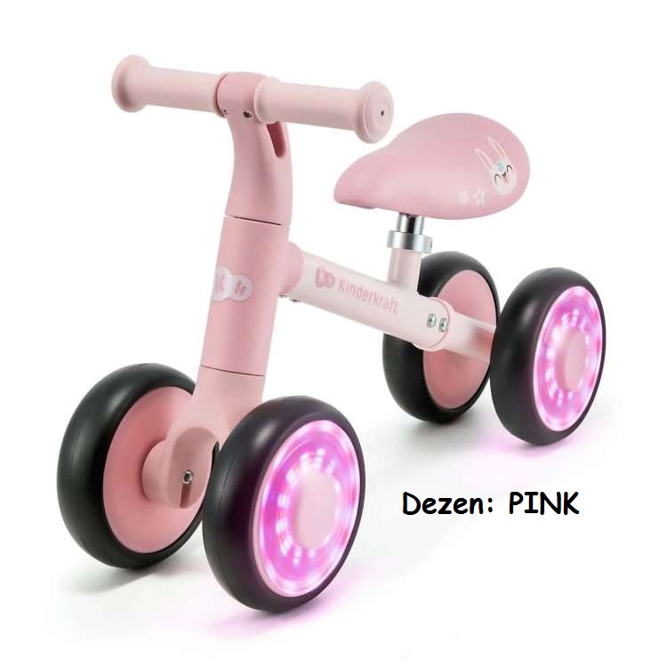 Tricikli / guralica za decu Kinderkraft CUTIE FLASH PINK