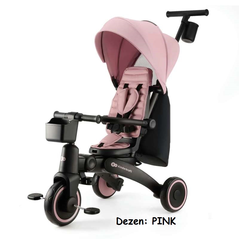 Tricikli / guralica za decu, Kinderkraft JAZZ PINK
