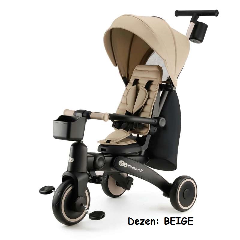 Tricikli / guralica za decu, Kinderkraft JAZZ BEIGE