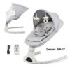Ljuljaška za bebe Kinderkraft TULSY GRAY