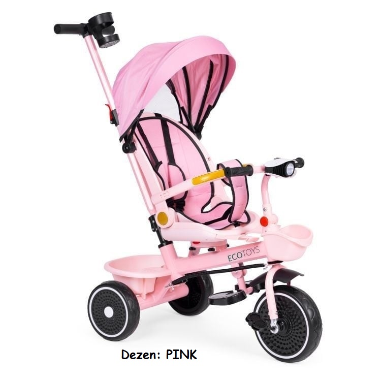 Tricikli/guralica za decu Eco Toys REST PINK