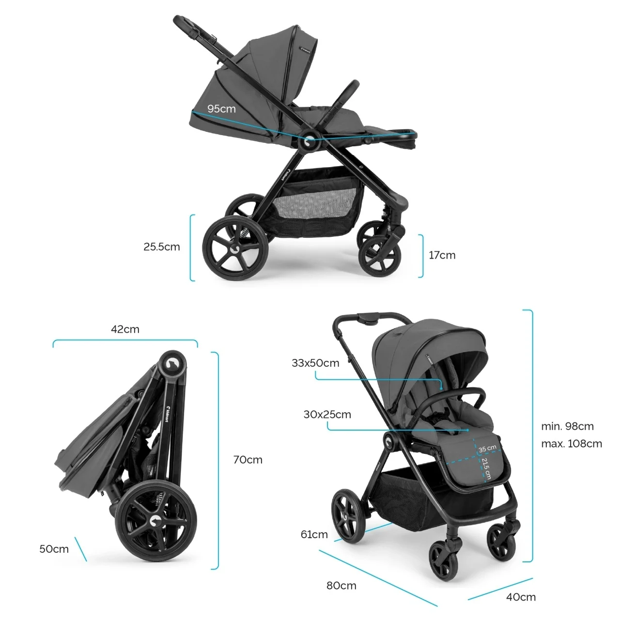 Kolica za bebe Kidnort ALSKAR set 2u1 Kolica za bebe Kidnort ALSKAR set 2u1