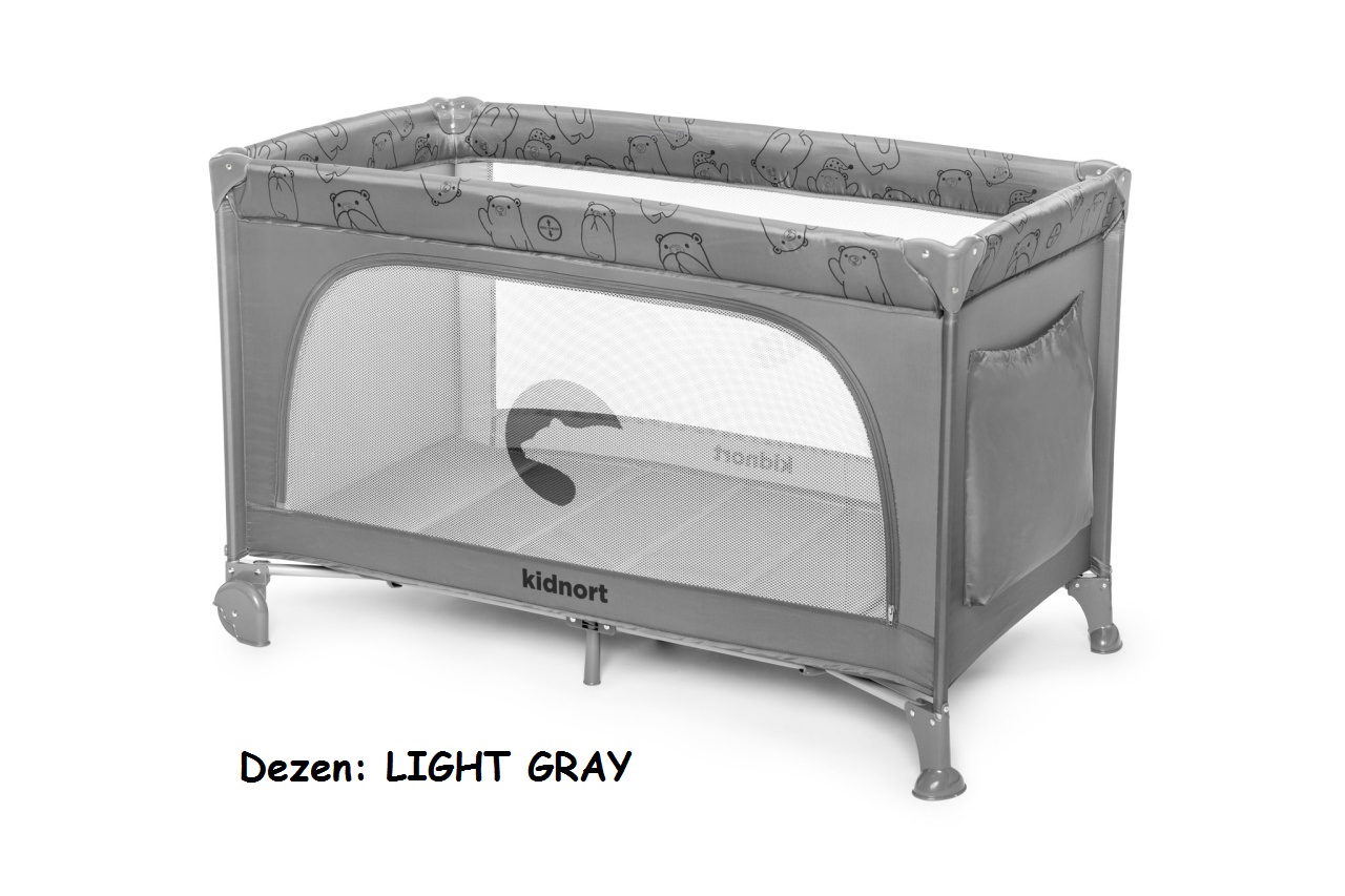 Prenosivi krevetac za bebe Kidnort GROTTA LIGHT GRAY