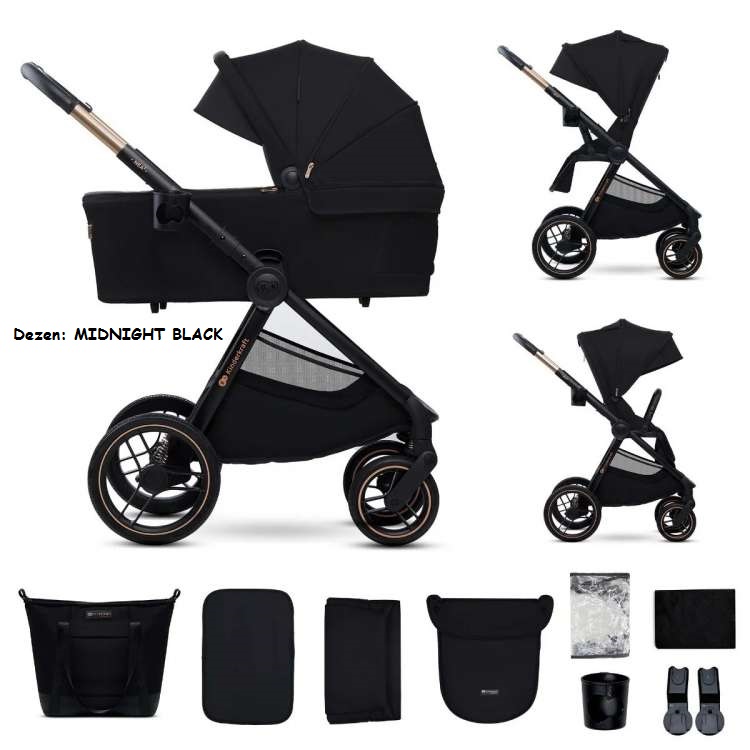 Kolica za bebe Kinderkraft NEA 2 set 2u1 MIDNIGHT BLACK