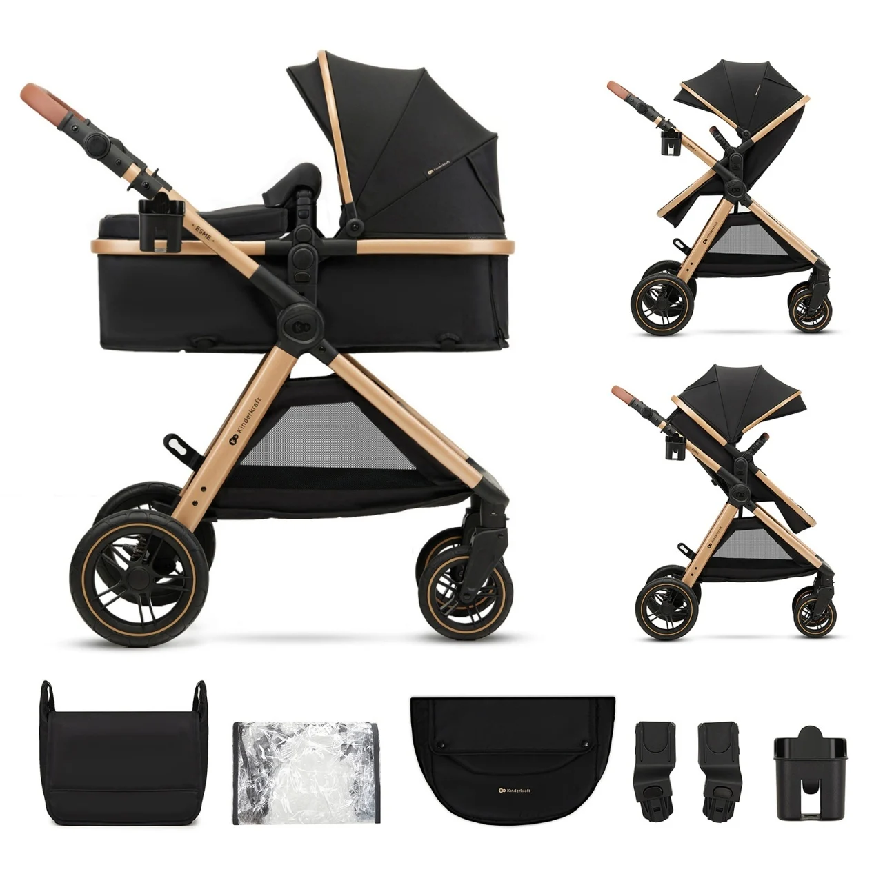Kolica za bebe Kinderkraft ESME set 2u1