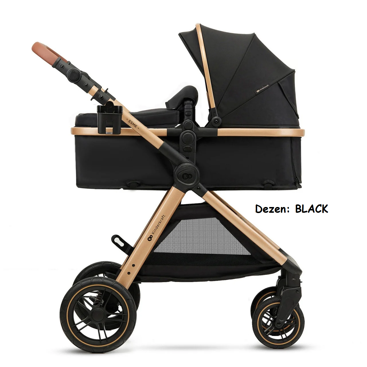 Kolica za bebe Kinderkraft ESME set 2u1 BLACK