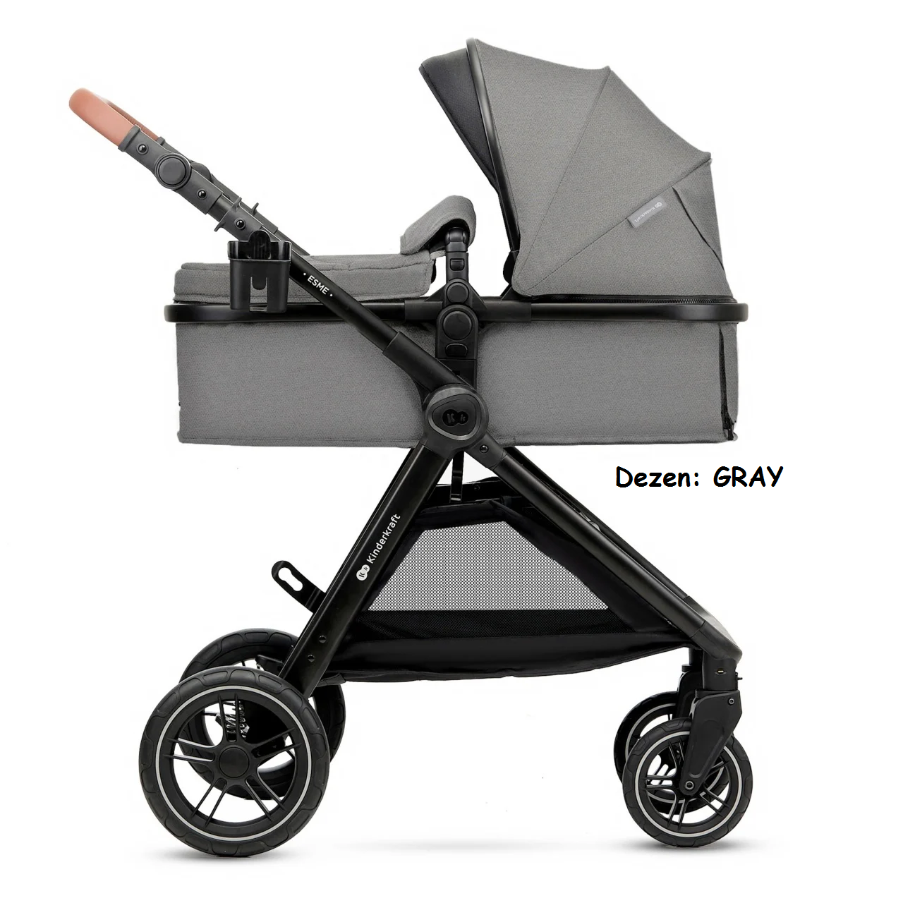 Kolica za bebe Kinderkraft ESME set 2u1 GRAY