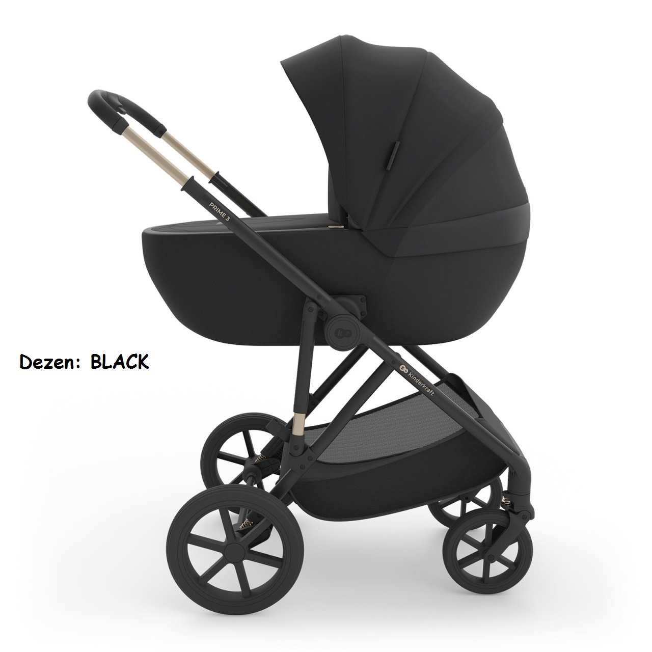 Kolica za bebe Kinderkraft PRIME 3 set 3u1 BLACK