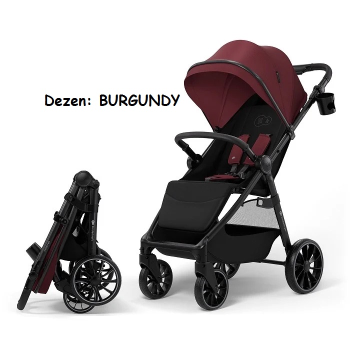 Kišobran kolica Kinderkraft GRANDE 2 BURGUNDY