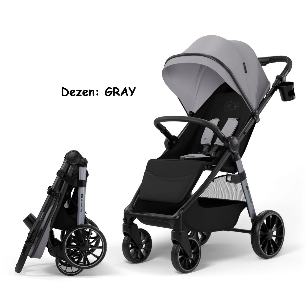 Kišobran kolica Kinderkraft GRANDE 2 GRAY