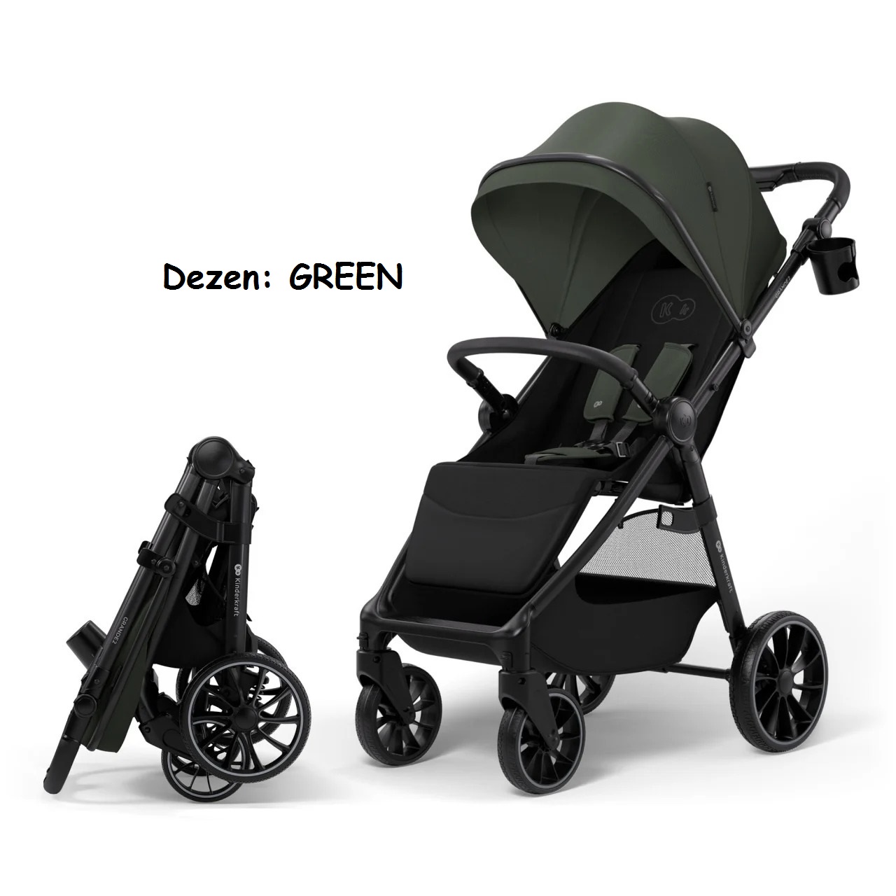 Kišobran kolica Kinderkraft GRANDE 2 GREEN