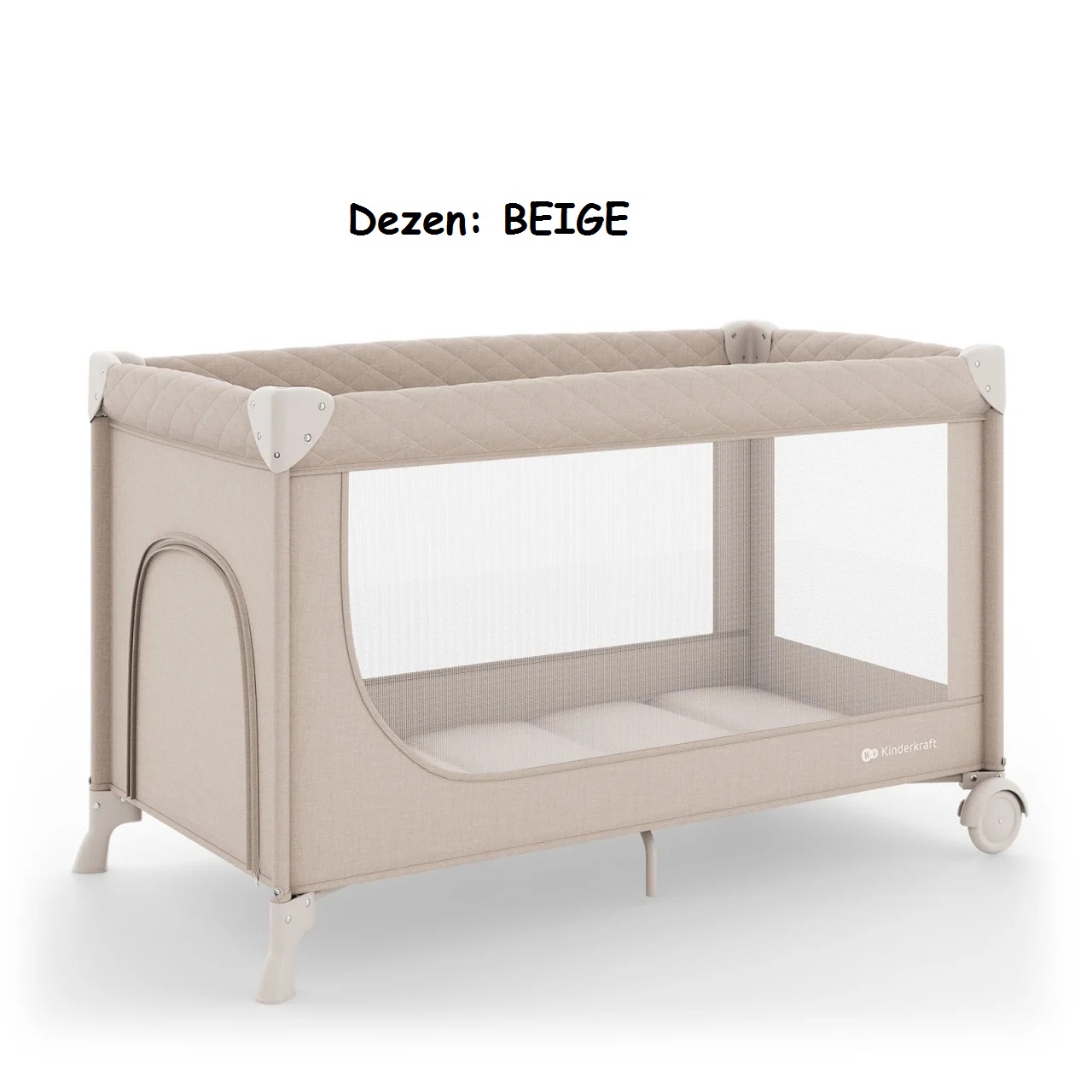Prenosivi krevetac za bebe Kinderkraft LEODY UP 2u1 BEIGE