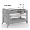 Prenosivi krevetac za bebe Kinderkraft LEODY UP ACC 2u1 GRAY Prenosivi krevetac za bebe Kinderkraft LEODY UP ACC 2u1 GRAY