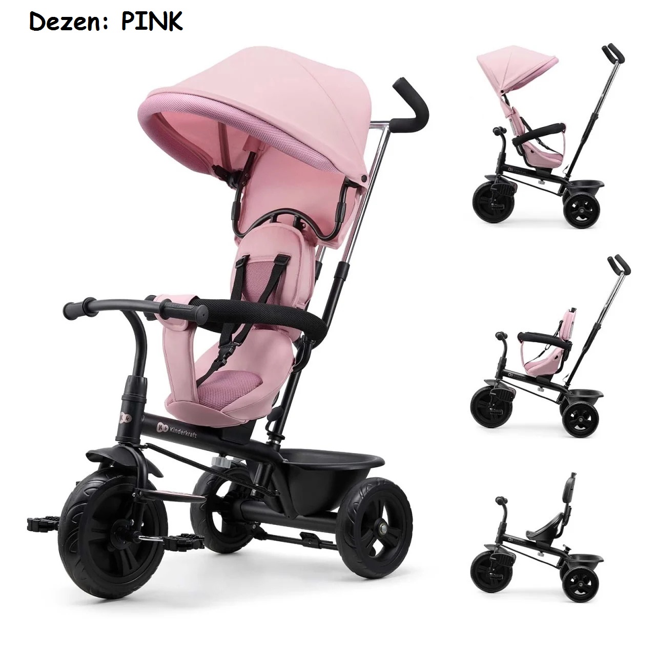 Tricikli / guralica za decu, Kinderkraft FREEWAY 2 PINK