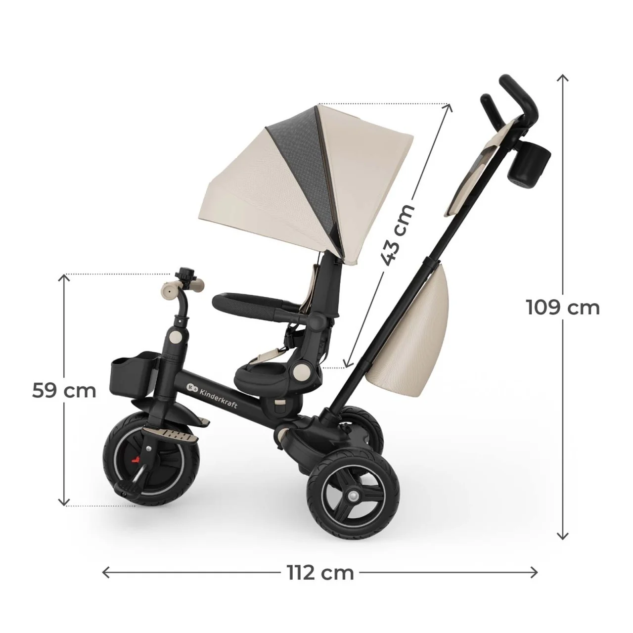 Tricikli / guralica za decu, Kinderkraft SPINSTEP 2 PLUS
